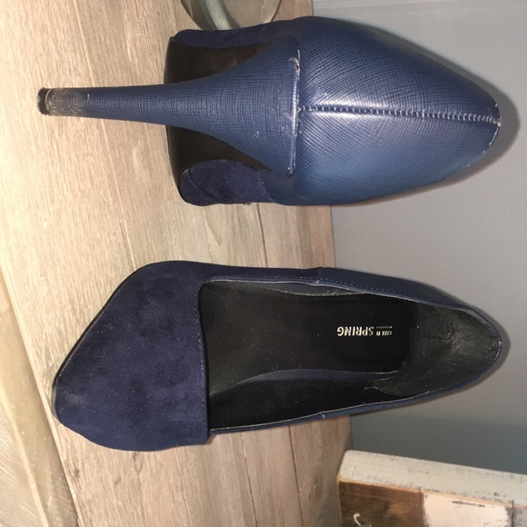 Navy blue office  pumps - Picture 1 of 1
